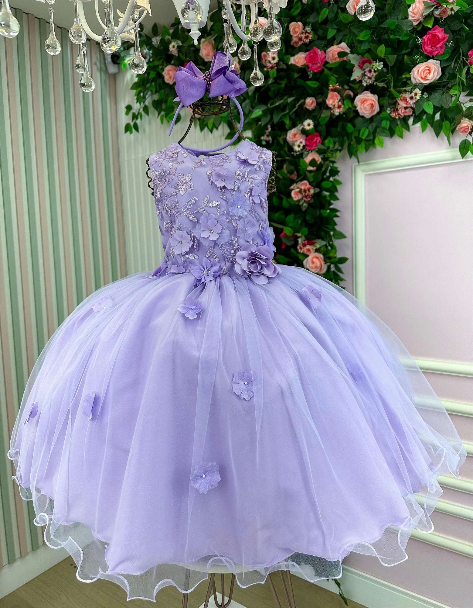 Vestido Vila Lele Regata Flores + Saiote - Leveza e Elegância para Meninas | Bebeloo Kids