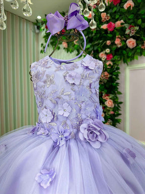 Vestido Vila Lele Regata Flores + Saiote - Leveza e Elegância para Meninas | Bebeloo Kids