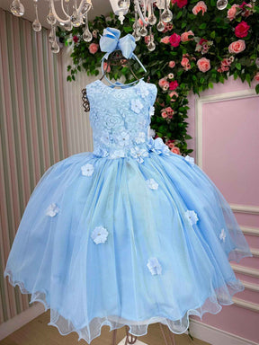 Vestido Vila Lele Regata Flores + Saiote - Leveza e Elegância para Meninas | Bebeloo Kids
