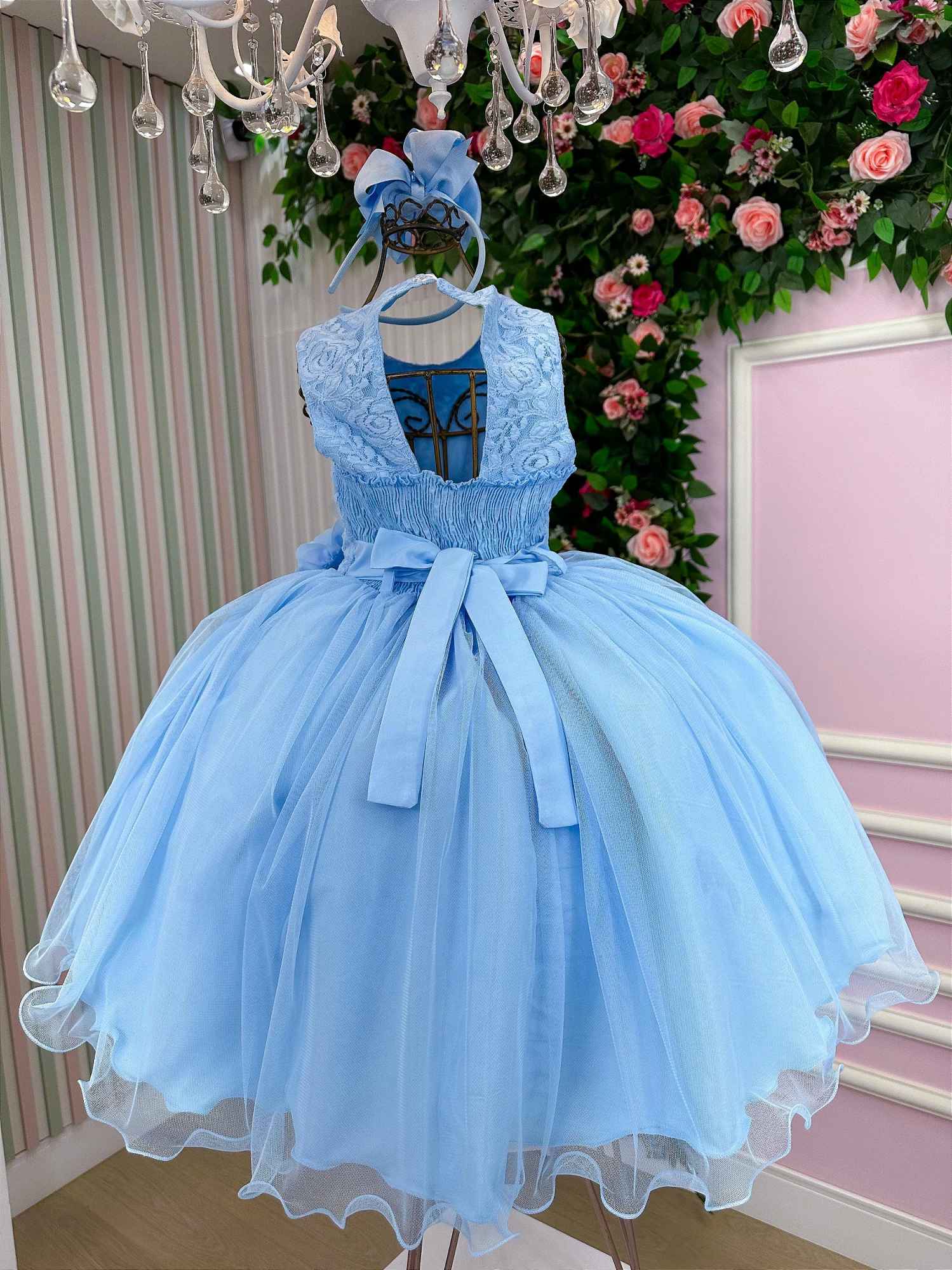 Vestido Vila Lele Regata Flores + Saiote - Leveza e Elegância para Meninas | Bebeloo Kids