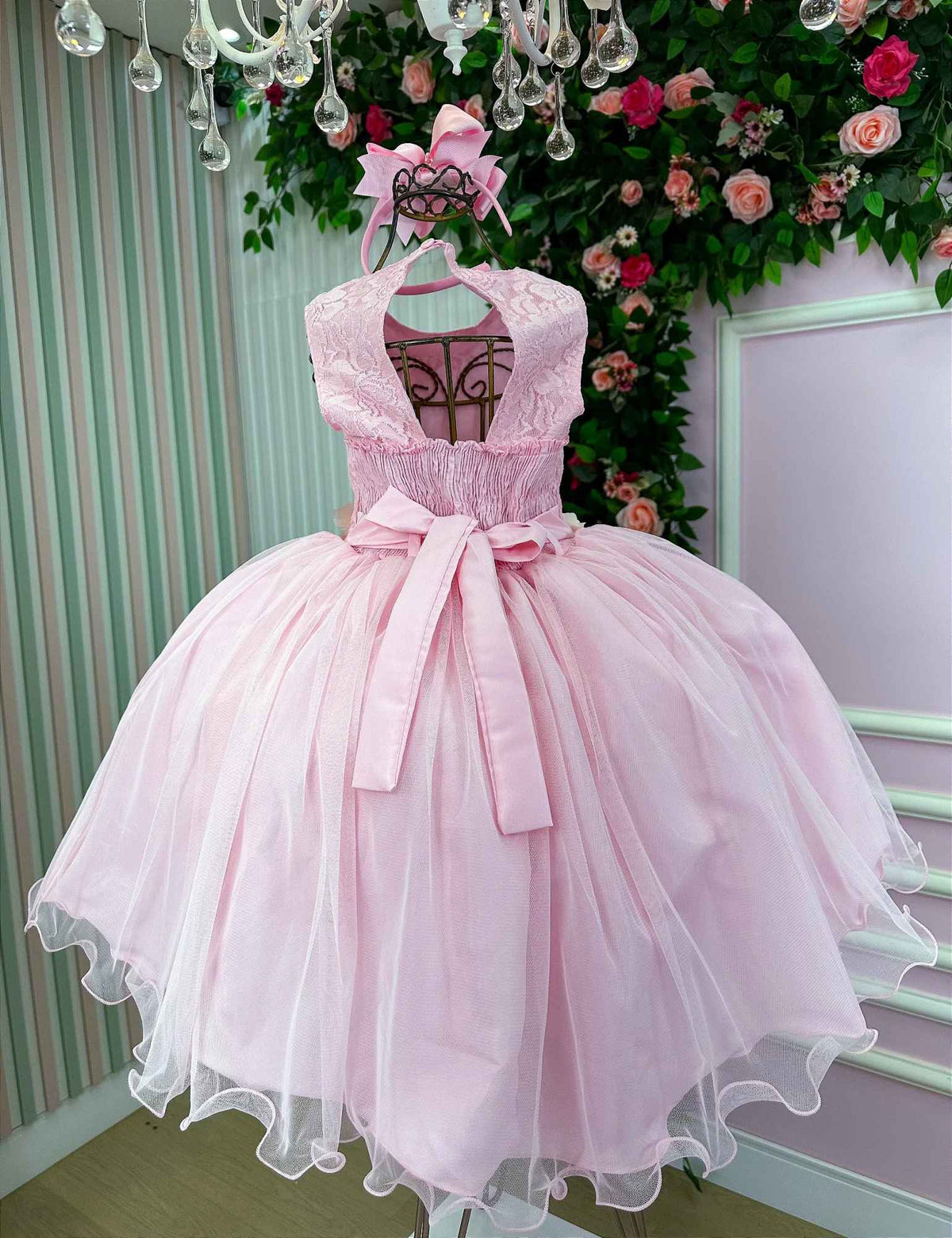 Vestido Vila Lele Regata Flores + Saiote - Leveza e Elegância para Meninas | Bebeloo Kids
