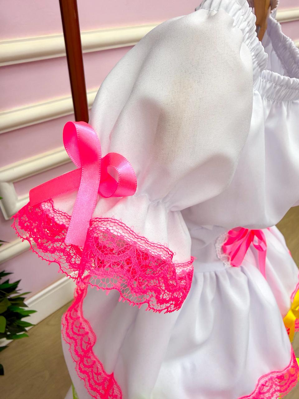 Vestido Junino Banana Club Luxo Noivinha do Sertão - Leveza e Elegância para Meninas | Bebeloo Kids