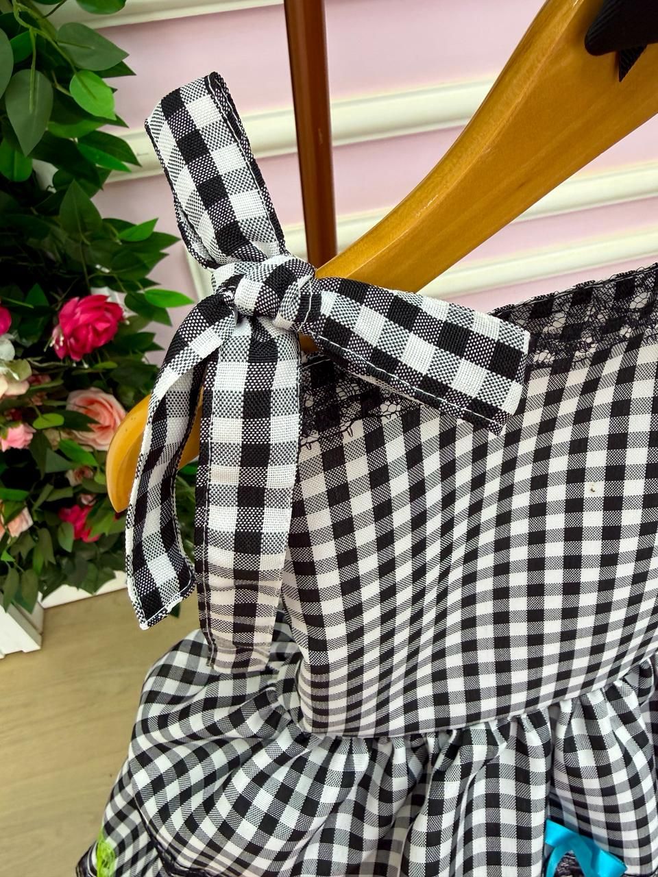 Vestido Banana Club Luxo Arraia do Chamego Preto - Leveza e Elegância para Meninas | Bebeloo Kids