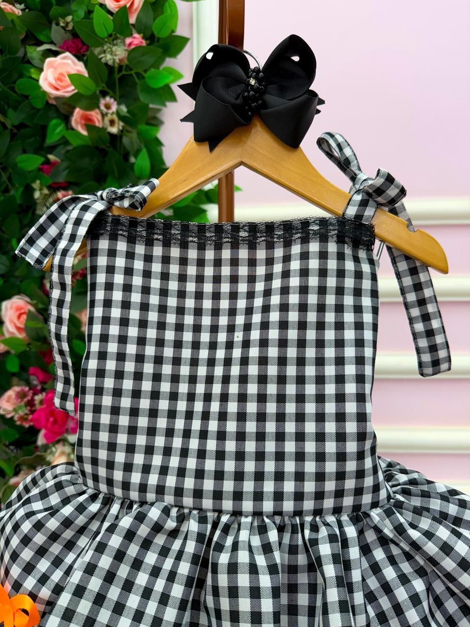 Vestido Banana Club Luxo Arraia do Chamego Preto - Leveza e Elegância para Meninas | Bebeloo Kids