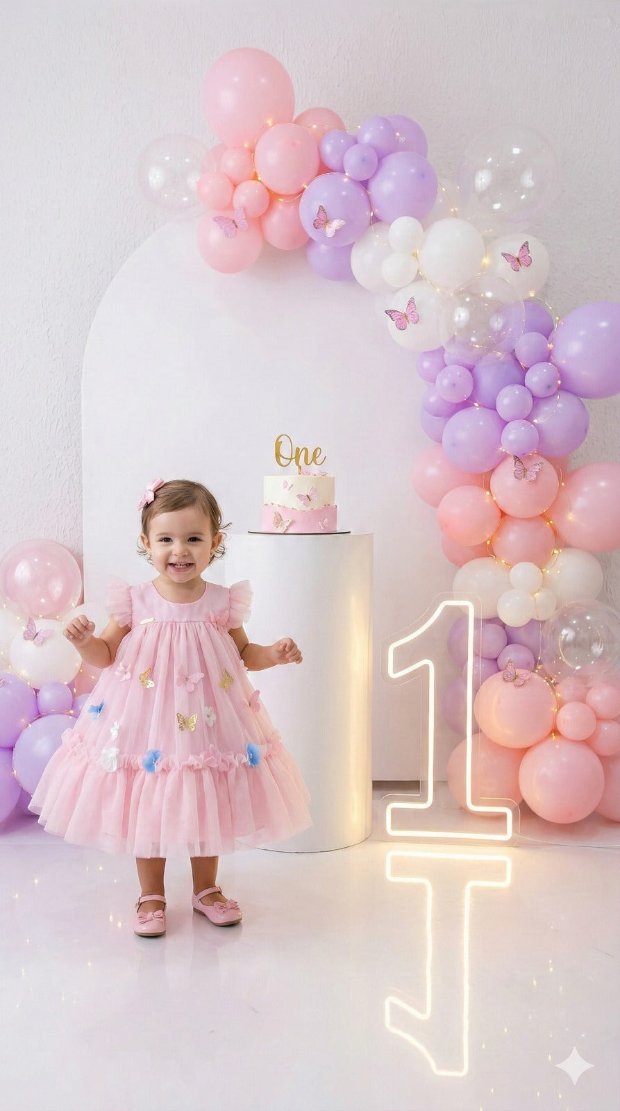 Vestido Vila Lele Jardim das Borboletas Baby Liz Rosa Bebe - Leveza e Elegância para Meninas | Bebeloo Kids