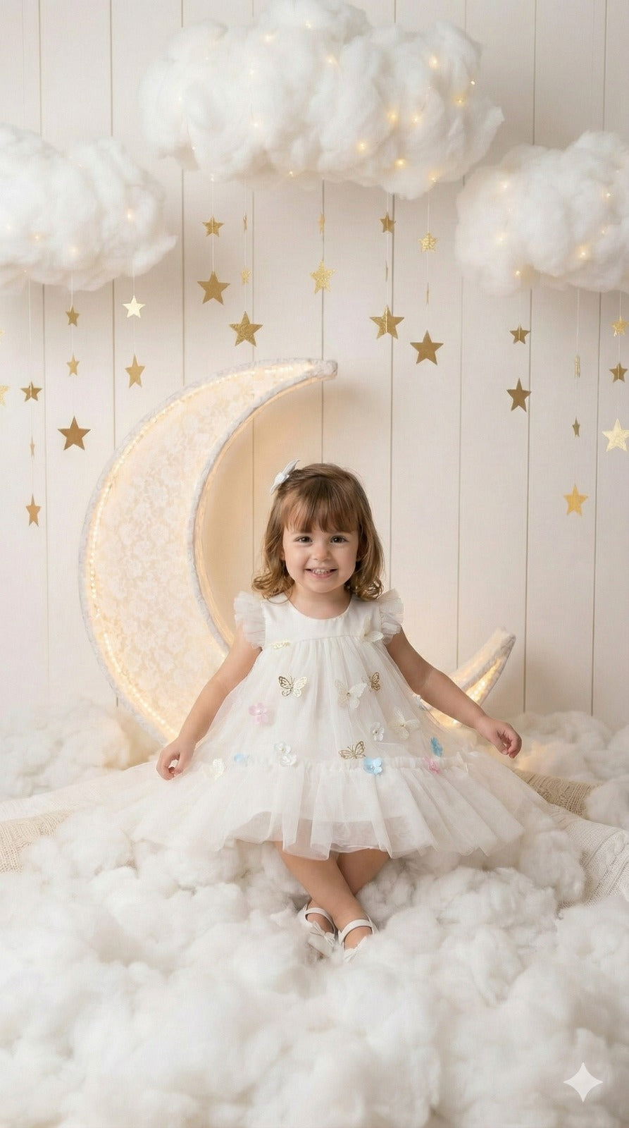Vestido Vila Lele Jardim das Borboletas Baby Liz Off - Leveza e Elegância para Meninas | Bebeloo Kids