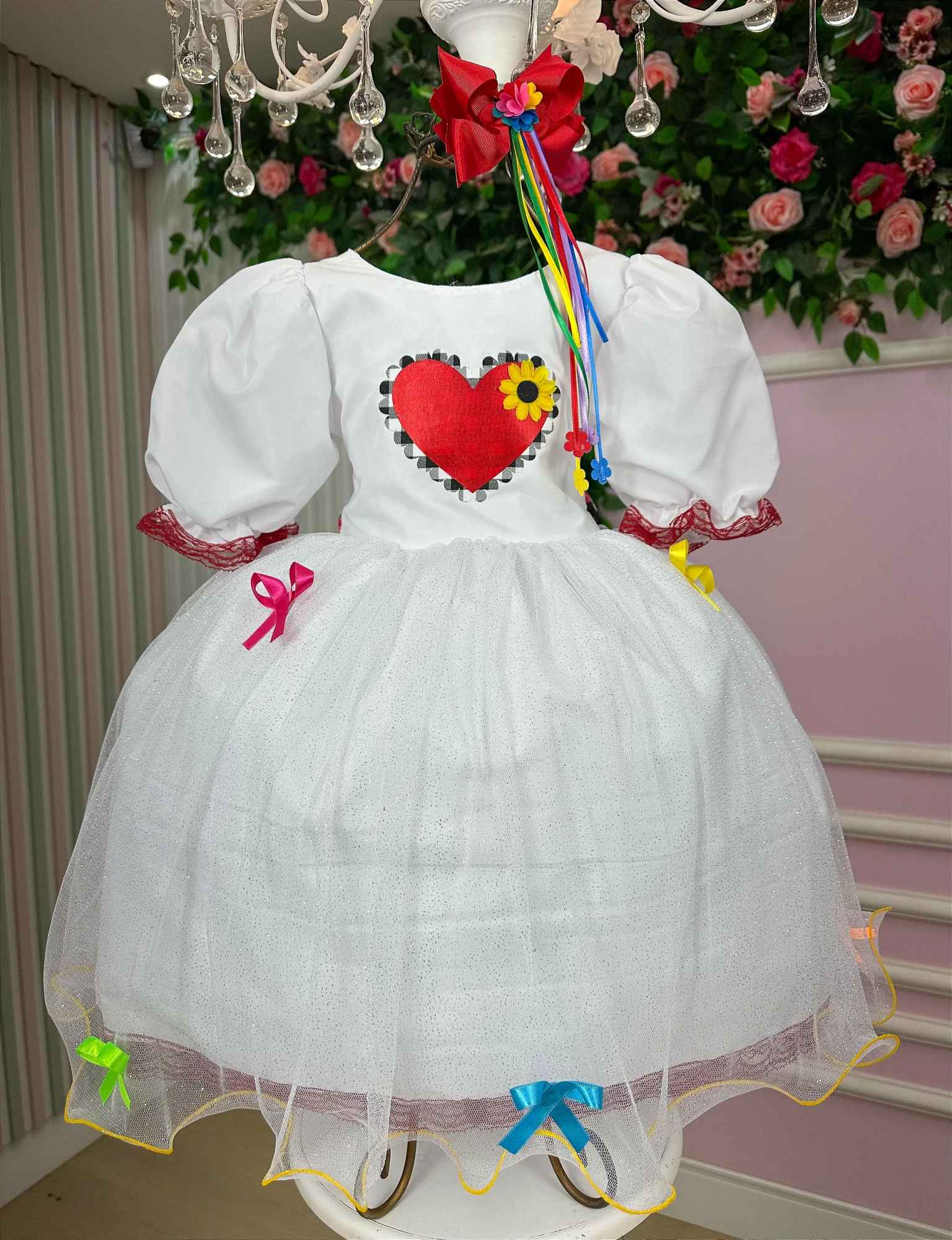 Vestido Junino Banana Club Luxo Noivinha - Leveza e Elegância para Meninas | Bebeloo Kids