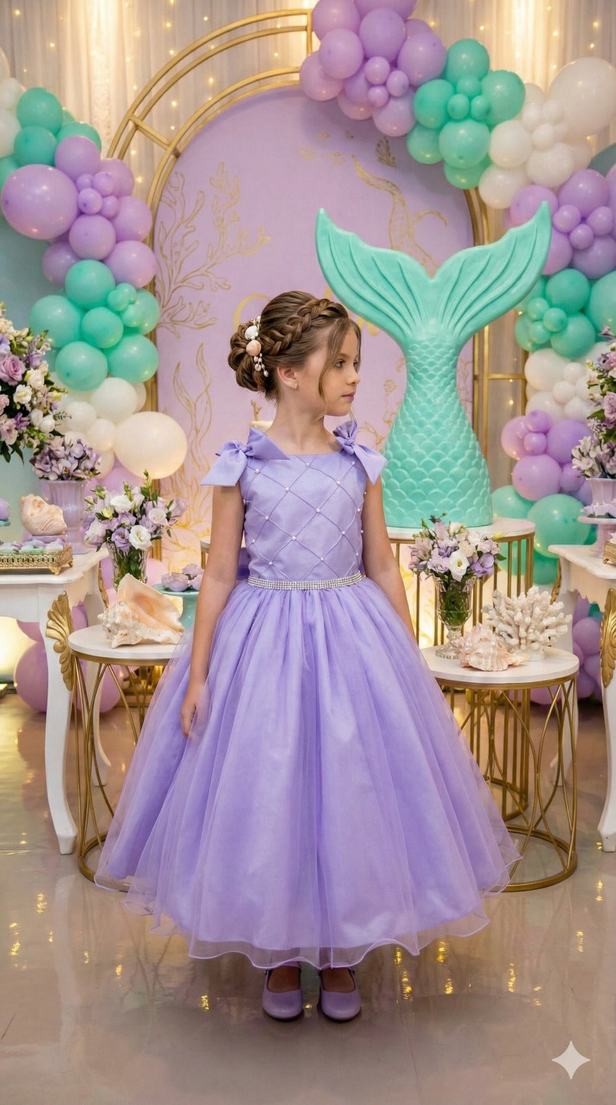 Vestido Marie Mariely Lilas - Leveza e Elegância para Meninas | Bebeloo Kids