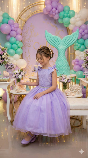 Vestido Marie Mariely Lilas - Leveza e Elegância para Meninas | Bebeloo Kids