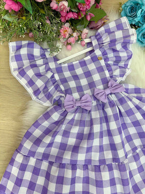 Vestido Banana Club Aline Xadrez - Leveza e Elegância para Meninas | Bebeloo Kids