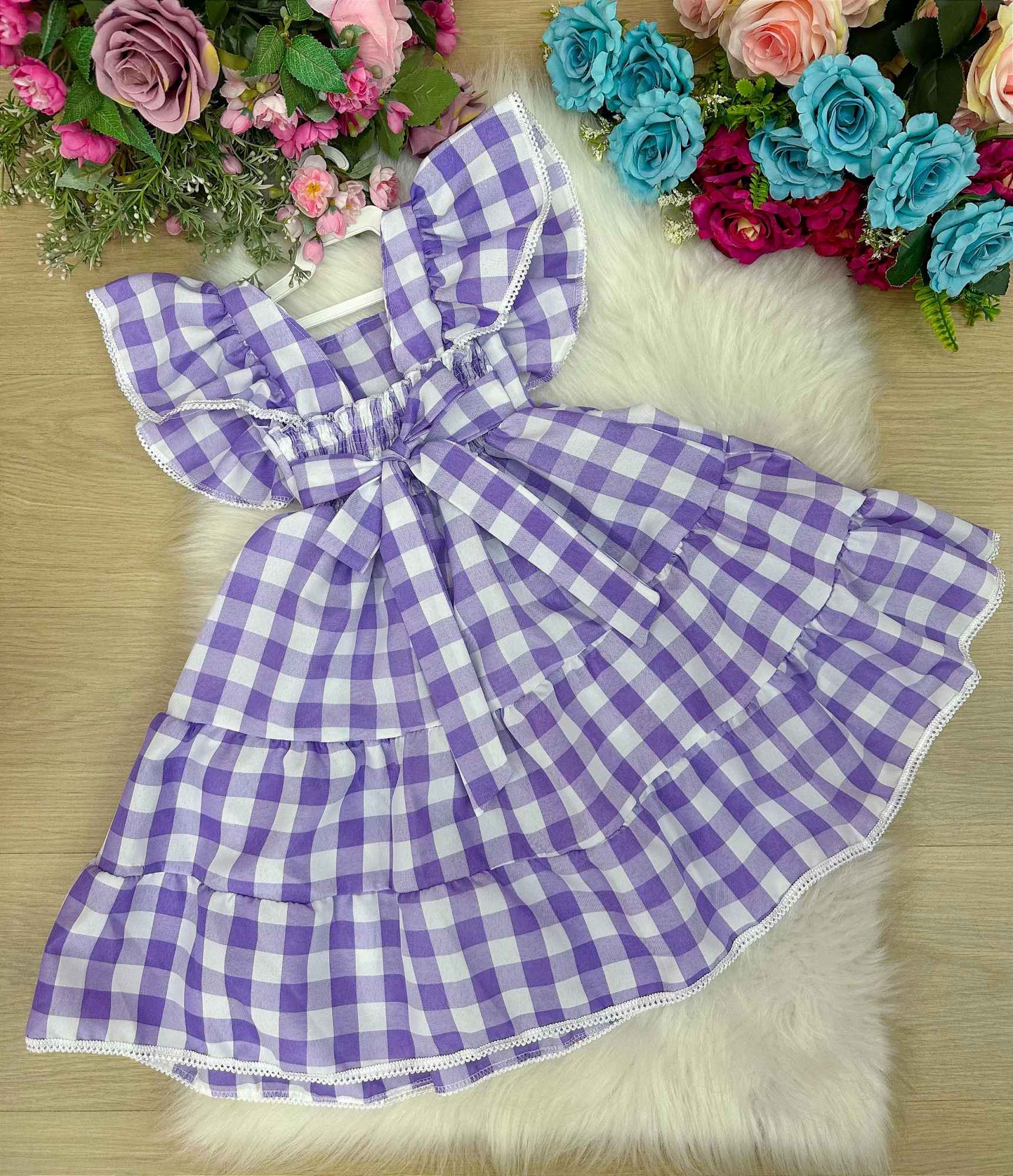 Vestido Banana Club Aline Xadrez - Leveza e Elegância para Meninas | Bebeloo Kids