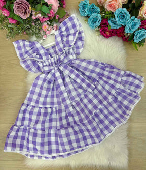 Vestido Banana Club Aline Xadrez - Leveza e Elegância para Meninas | Bebeloo Kids