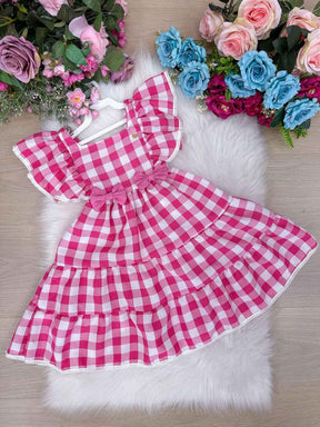 Vestido Banana Club Aline Xadrez - Leveza e Elegância para Meninas | Bebeloo Kids