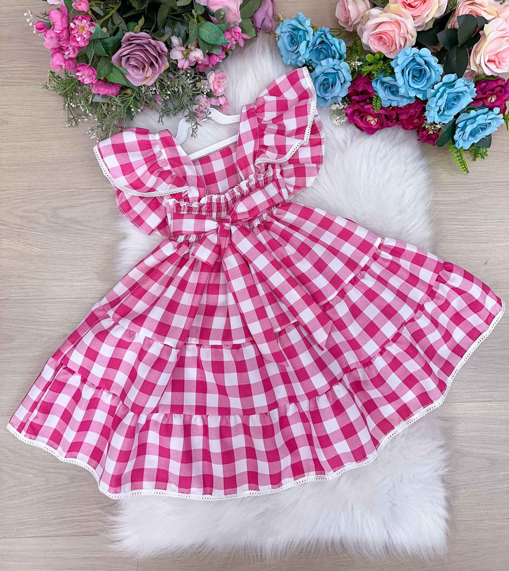 Vestido Banana Club Aline Xadrez - Leveza e Elegância para Meninas | Bebeloo Kids