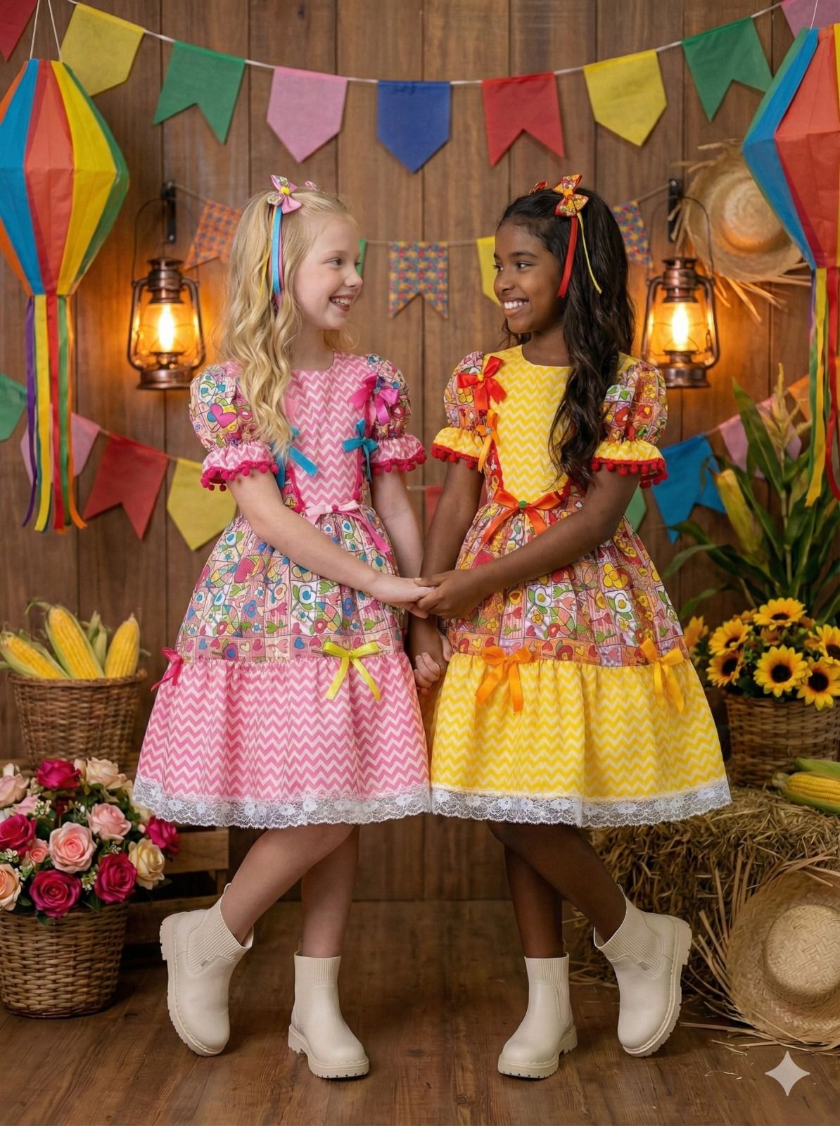 Vestido Marie Junino Quermesse de Luxo - Leveza e Elegância para Meninas | Bebeloo Kids