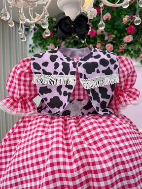 Vestido Junino Banana Club Encanto da Vaquinha - Boiadeira - Leveza e Elegância para Meninas | Bebeloo Kids