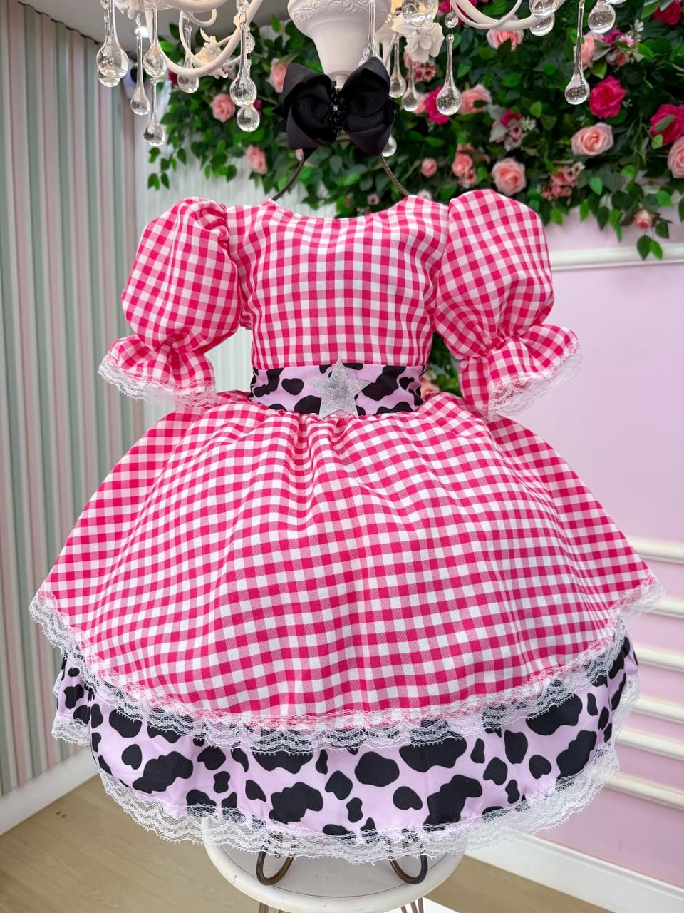 Vestido Junino Banana Club Encanto da Vaquinha - Boiadeira - Leveza e Elegância para Meninas | Bebeloo Kids