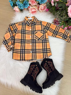 Camisa Junino Banana Club Luxo Encanto Caipira - Elegância e Conforto para os Pequenos | Bebeloo Kids