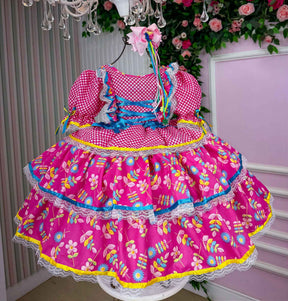 Vestido Bella Child Junino Quermesse Chique + Saiote - Leveza e Elegância para Meninas | Bebeloo Kids