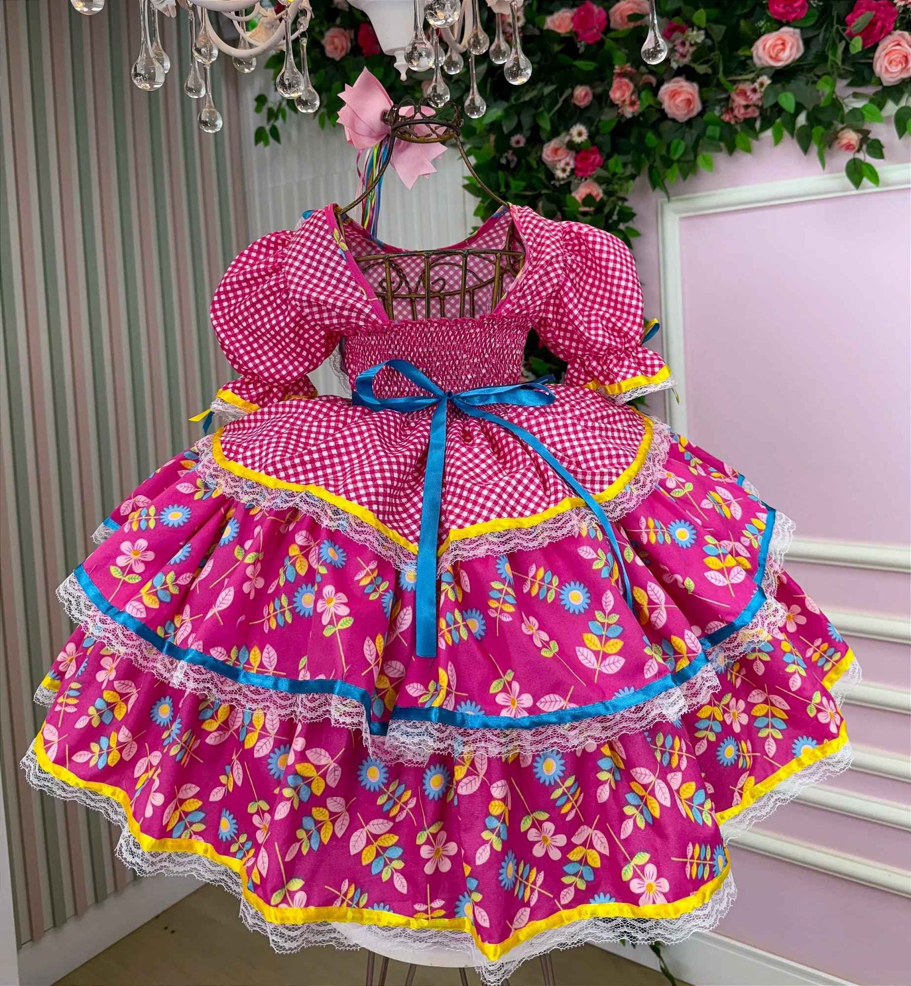 Vestido Bella Child Junino Quermesse Chique + Saiote - Leveza e Elegância para Meninas | Bebeloo Kids
