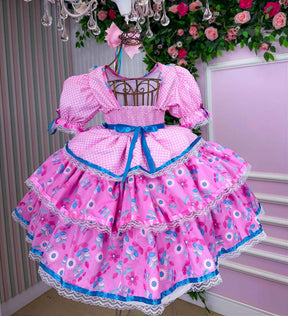Vestido Bella Child Junino Quermesse Chique - Leveza e Elegância para Meninas | Bebeloo Kids