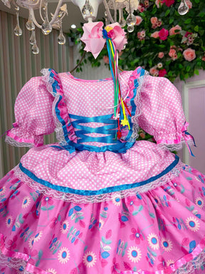 Vestido Bella Child Junino Quermesse Chique - Leveza e Elegância para Meninas | Bebeloo Kids