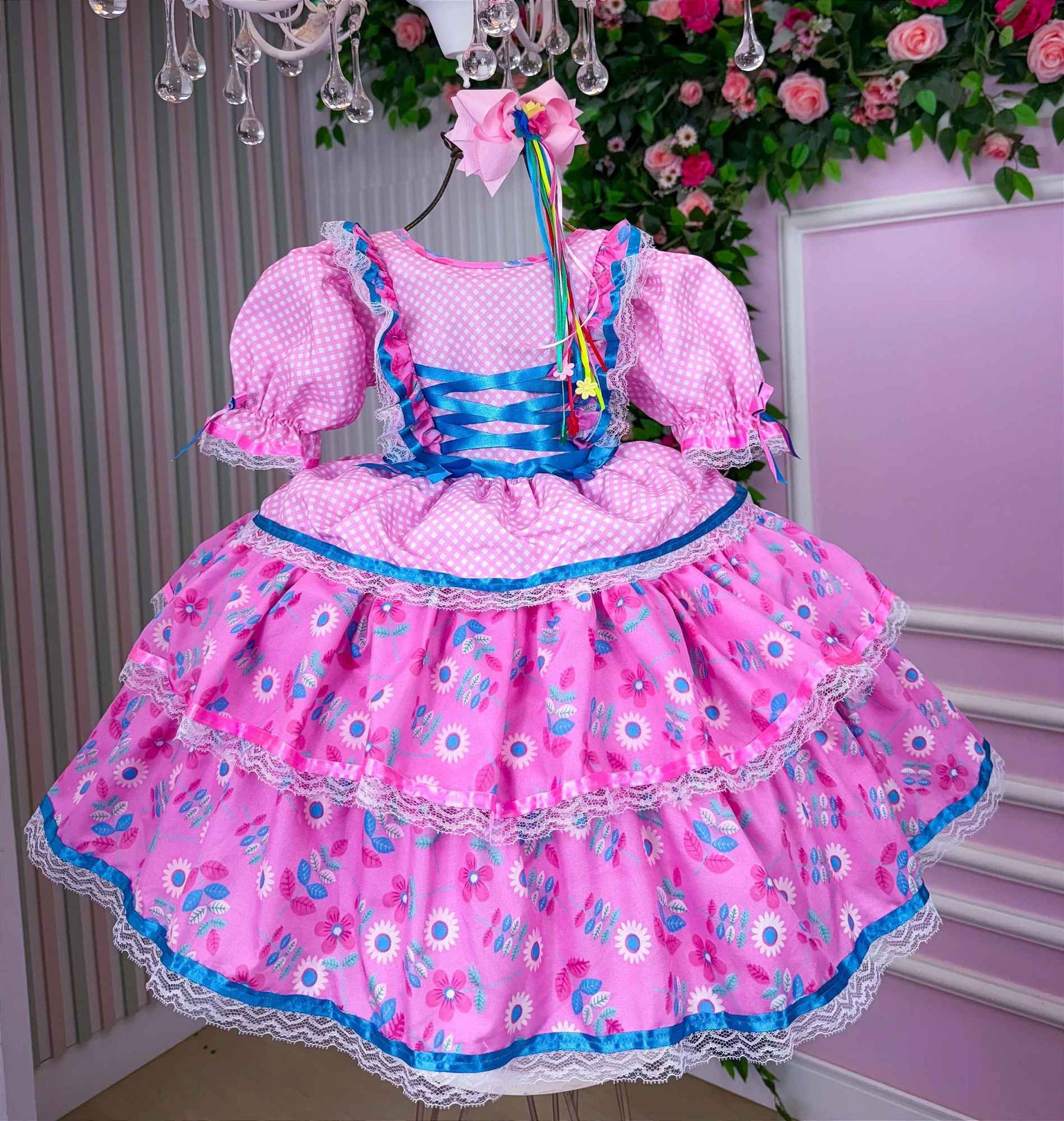 Vestido Bella Child Junino Quermesse Chique - Leveza e Elegância para Meninas | Bebeloo Kids
