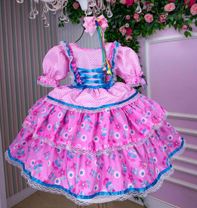 Vestido Bella Child Junino Quermesse Chique - Leveza e Elegância para Meninas | Bebeloo Kids