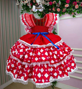 Vestido Bella Child Junino Quermesse do Coração - Leveza e Elegância para Meninas | Bebeloo Kids