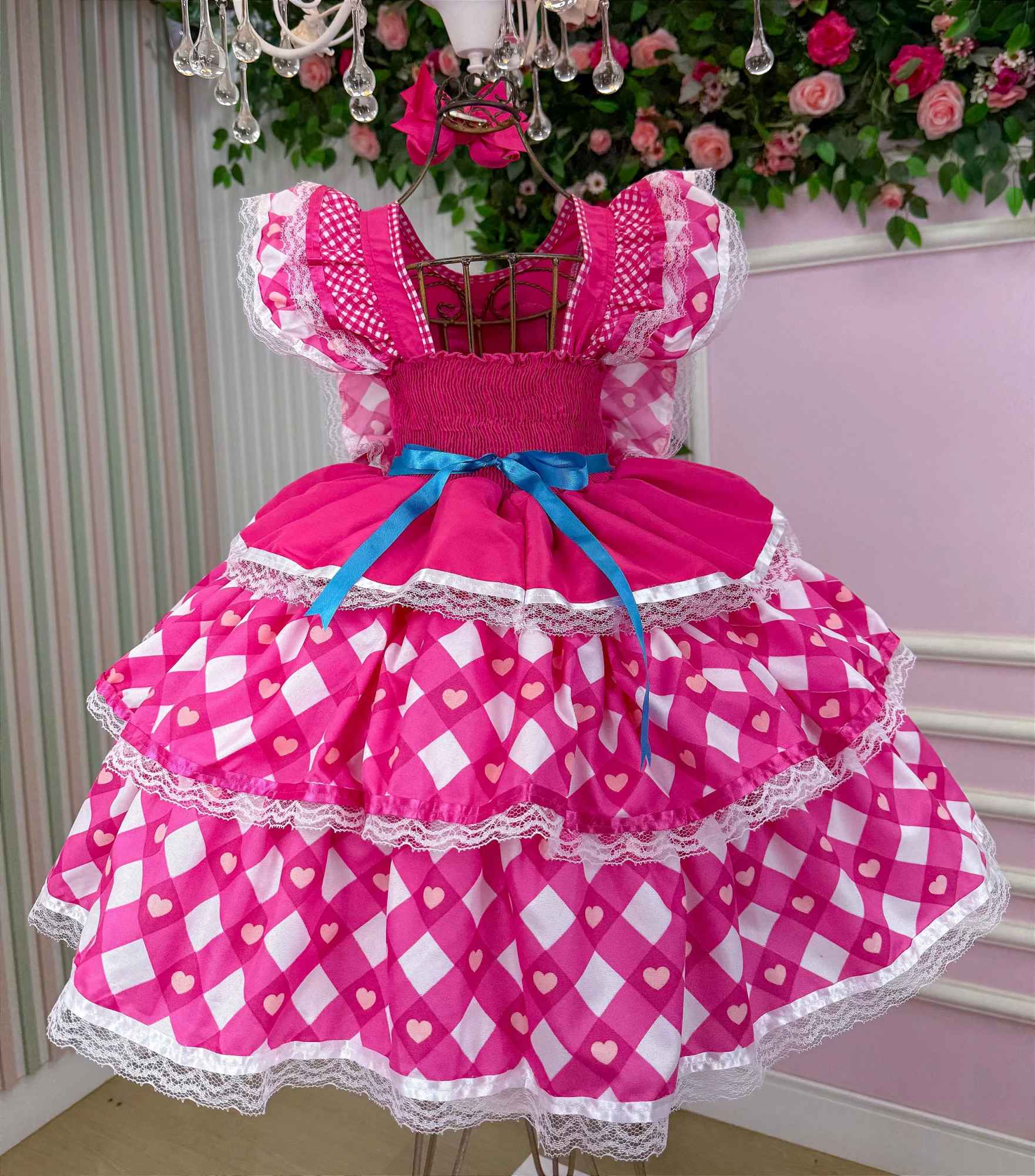 Vestido Bella Child Junino Quermesse do Coração - Leveza e Elegância para Meninas | Bebeloo Kids