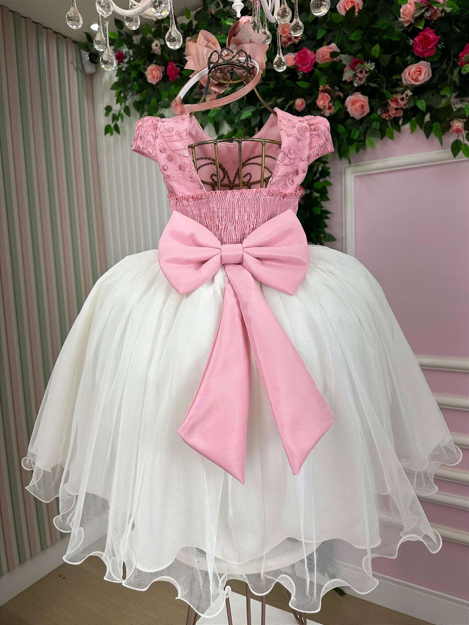 Vestido Juvenil - Midi Vila Lele Sabrina + Saiote - Leveza e Elegância para Meninas | Bebeloo Kids