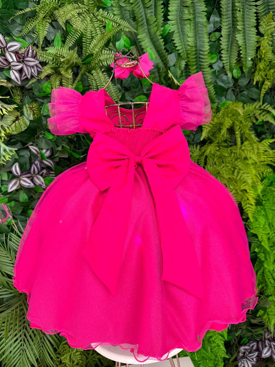 Vestido Ysa Kids Barbie Luxinho Pink Com led - Leveza e Elegância para Meninas | Bebeloo Kids