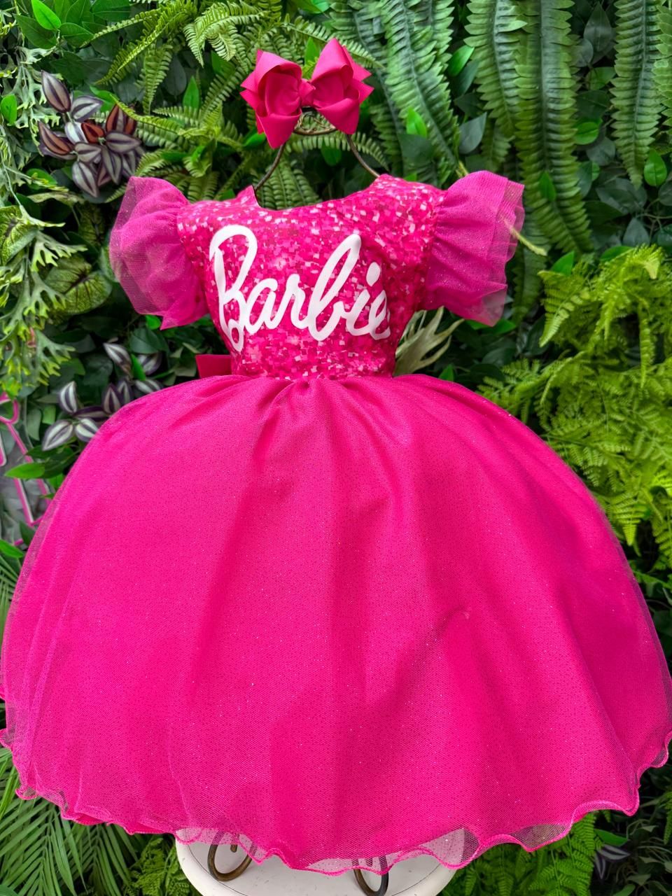 Vestido Ysa Kids Barbie Luxinho Pink Com led - Leveza e Elegância para Meninas | Bebeloo Kids