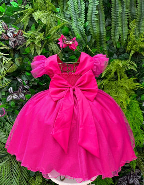 Vestido Ysa Kids Barbie Luxinho Pink Com led - Leveza e Elegância para Meninas | Bebeloo Kids