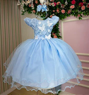 Vestido Marie Jardim Encantado Mel + Saiote - Leveza e Elegância para Meninas | Bebeloo Kids