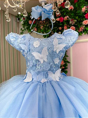 Vestido Marie Jardim Encantado Mel - Leveza e Elegância para Meninas | Bebeloo Kids
