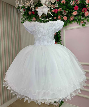 Vestido Marie Jardim Encantado Mel + Saiote - Leveza e Elegância para Meninas | Bebeloo Kids