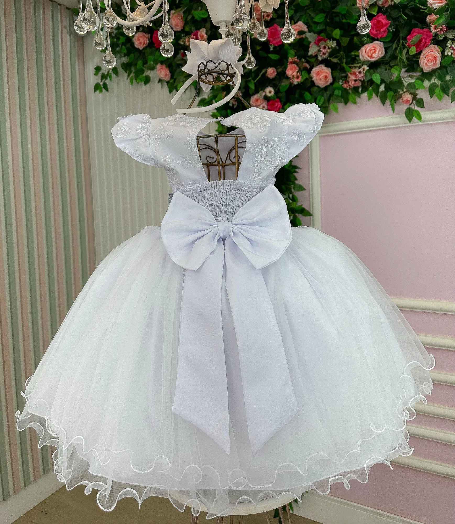 Vestido Marie Jardim Encantado Mel + Saiote - Leveza e Elegância para Meninas | Bebeloo Kids