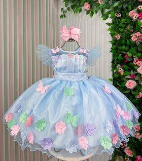 Vestido Marie Jardim Encantado Isis Luxinho - Leveza e Elegância para Meninas | Bebeloo Kids
