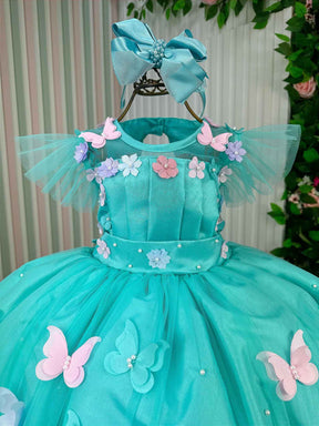 Vestido Marie Jardim Encantado Isis Luxinho + Saiote - Leveza e Elegância para Meninas | Bebeloo Kids