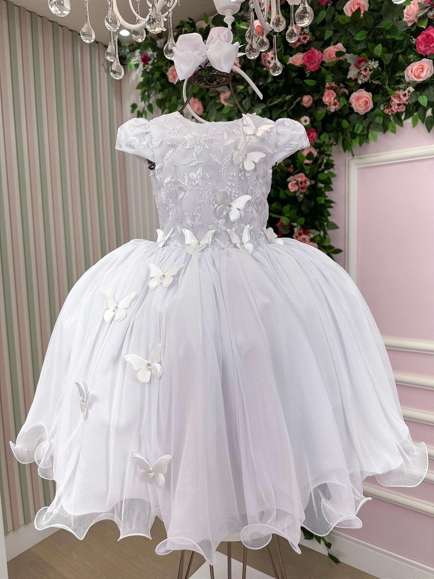 Vestido Juvenil - Midi Vila Lele Sabrina Daminha/Florista - Leveza e Elegância para Meninas | Bebeloo Kids