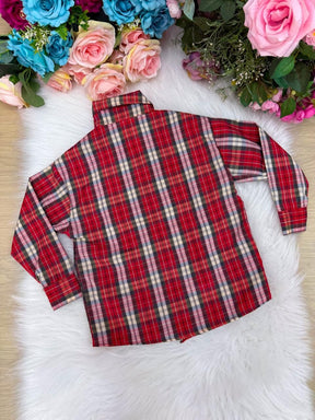 Camisa Xadrez Junina Juarez - Elegância e Conforto para os Pequenos | Bebeloo Kids