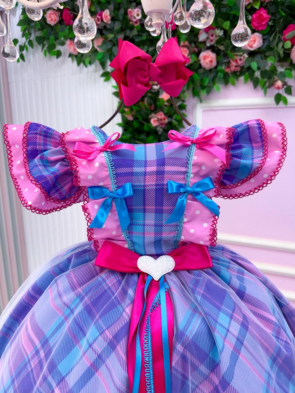 Vestido Marie Junino Quermesse do Interior Lilas - Leveza e Elegância para Meninas | Bebeloo Kids