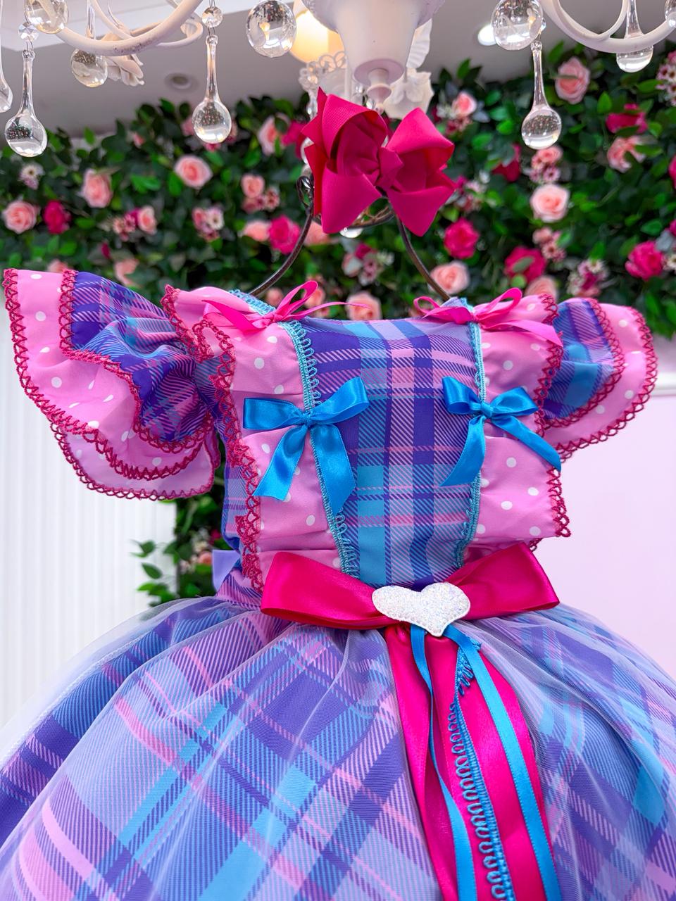 Vestido Marie Junino Quermesse do Interior Lilas - Leveza e Elegância para Meninas | Bebeloo Kids