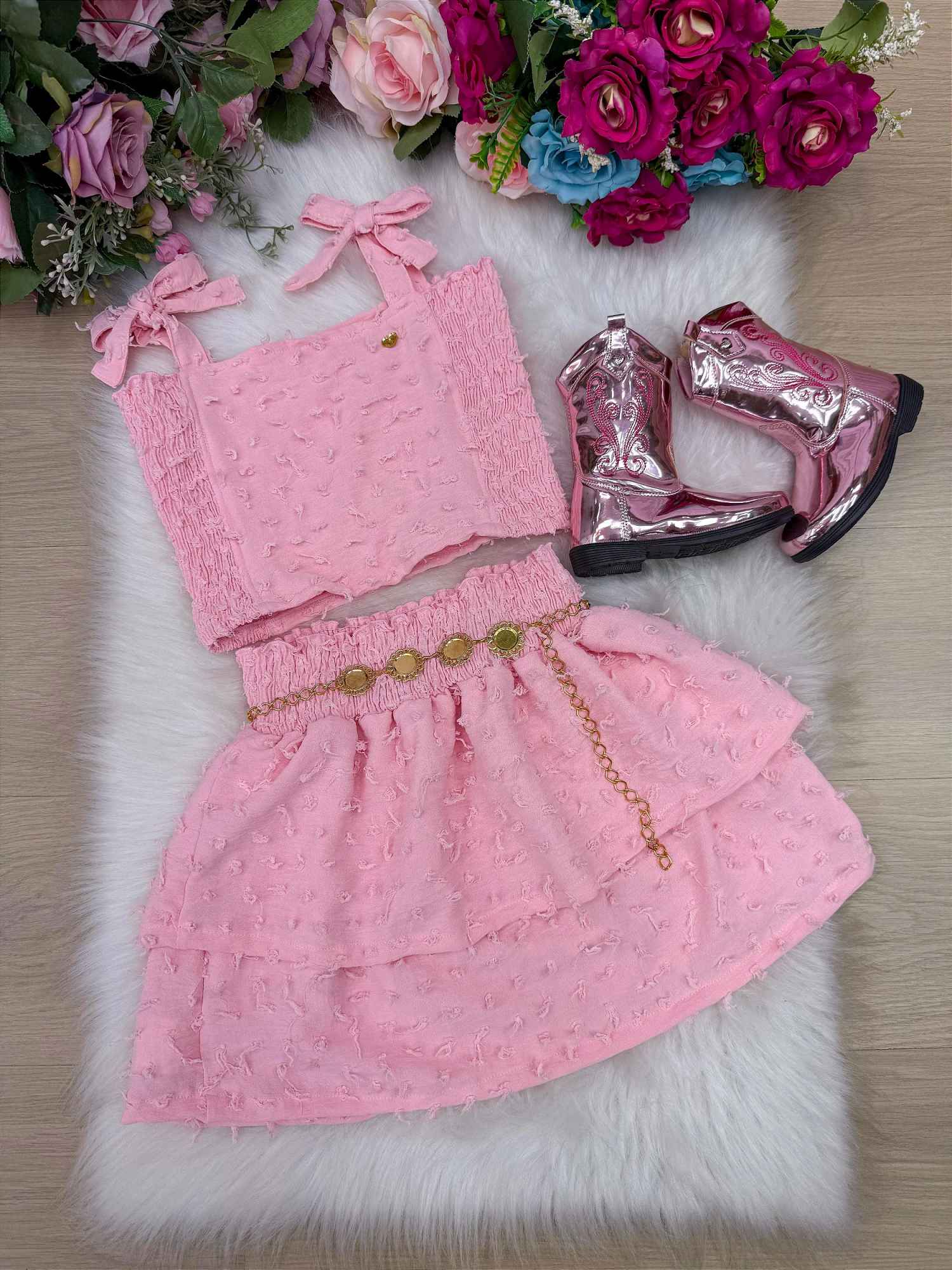 Conjunto Blogueirinha Clarissa - Estilo Delicado para o Dia a Dia | Bebeloo Kids