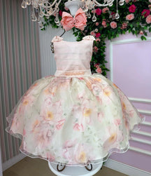 Vestido Mini Miss Florido + Saiote - Leveza e Elegância para Meninas | Bebeloo Kids