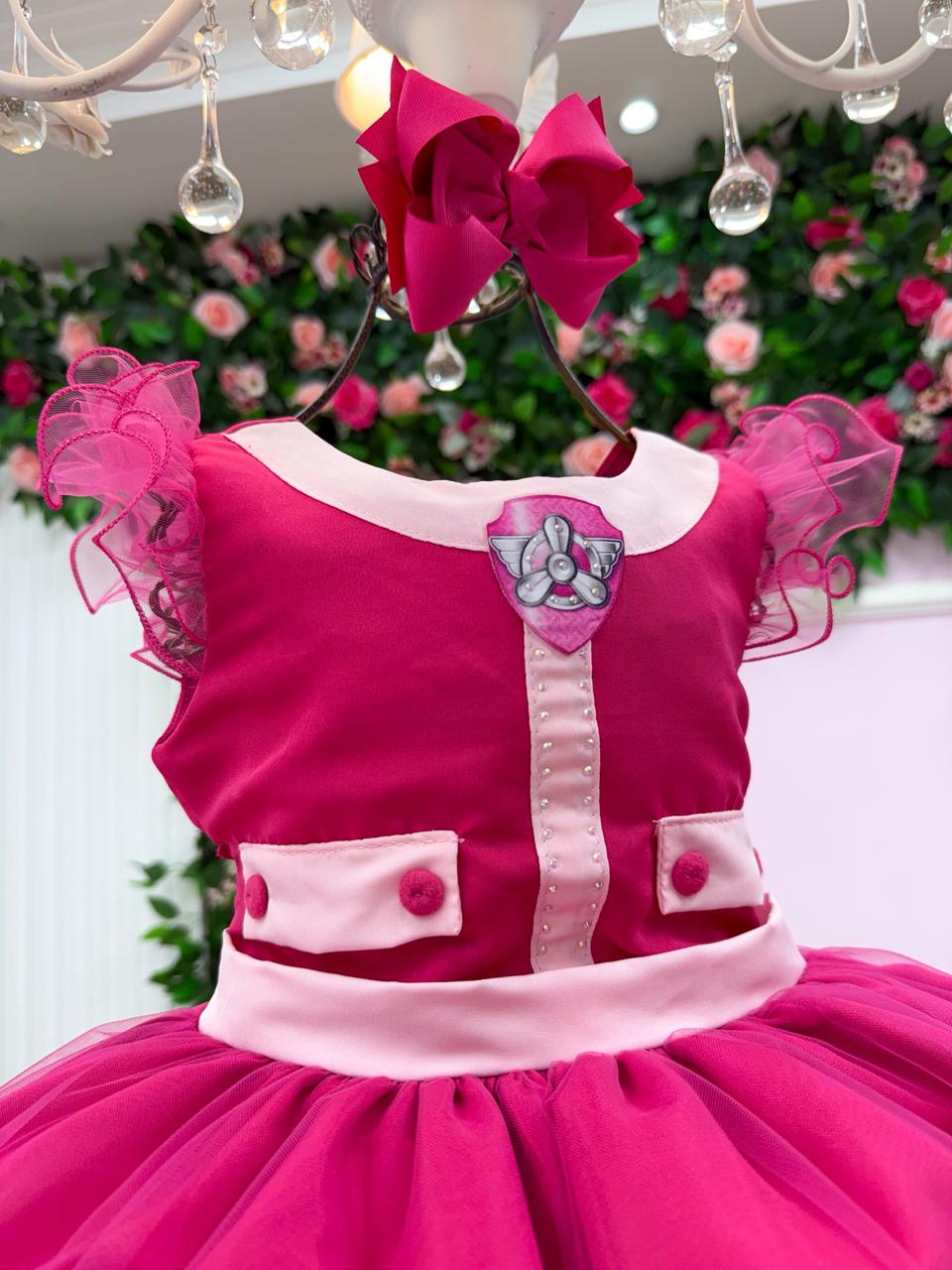 Vestido Mini Miss Temático Patrulha Canina - Sky - Leveza e Elegância para Meninas | Bebeloo Kids