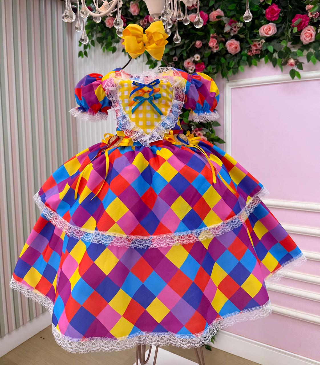 Vestido Marie Junino Coração Caipira - Leveza e Elegância para Meninas | Bebeloo Kids