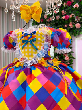 Vestido Marie Junino Coração Caipira - Leveza e Elegância para Meninas | Bebeloo Kids