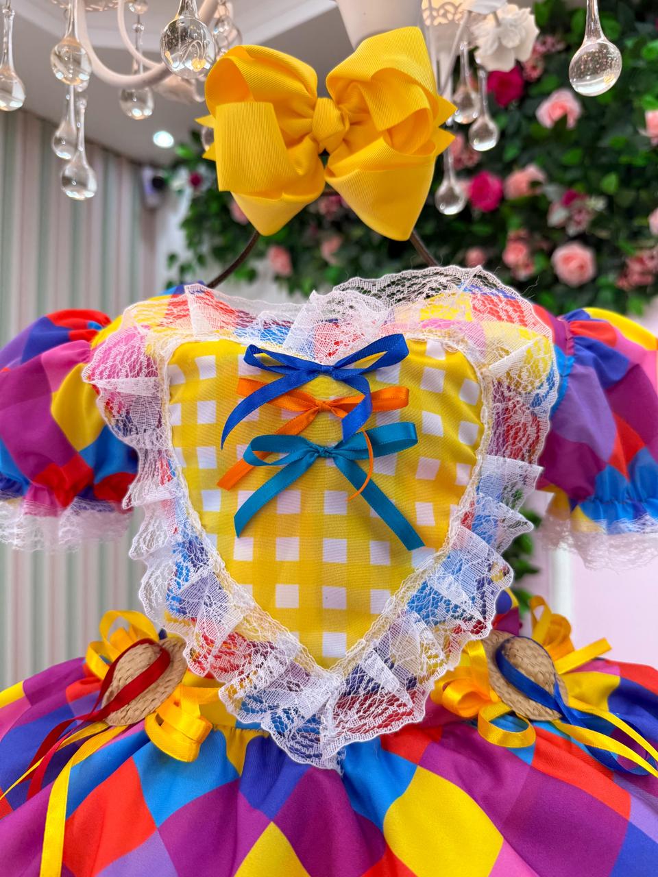 Vestido Marie Junino Coração Caipira - Leveza e Elegância para Meninas | Bebeloo Kids